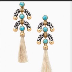 Stella & Dot Rosalind Chandelier earrings.